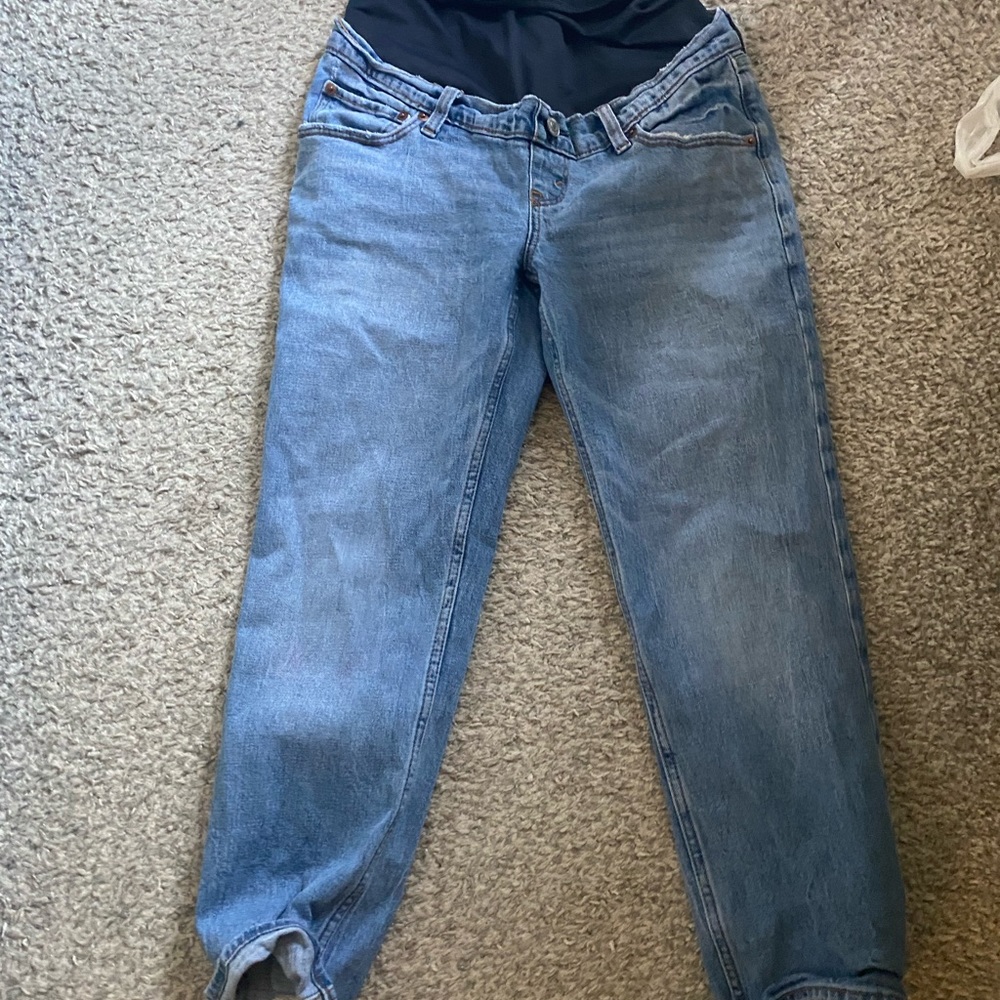 Abercrombie Maternity Ankle Straight Jeans 27 short